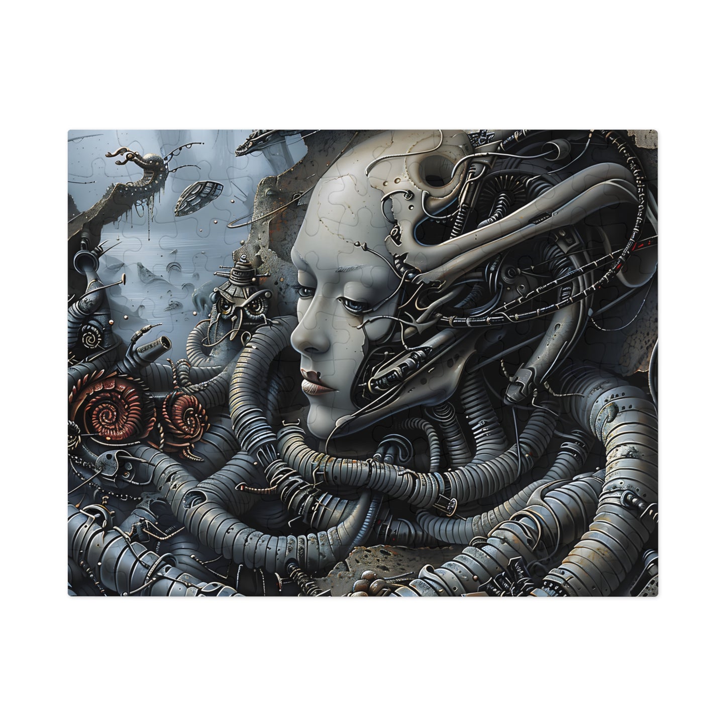 Biomechanical Reverie (30, 110, 252, 500, 1000 Piece Jigsaw Puzzle)