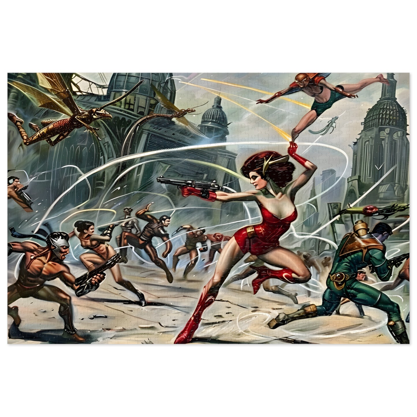 Atomic Amazon's Savage Struggle (30, 110, 252, 500, 1000 Piece Jigsaw Puzzle)