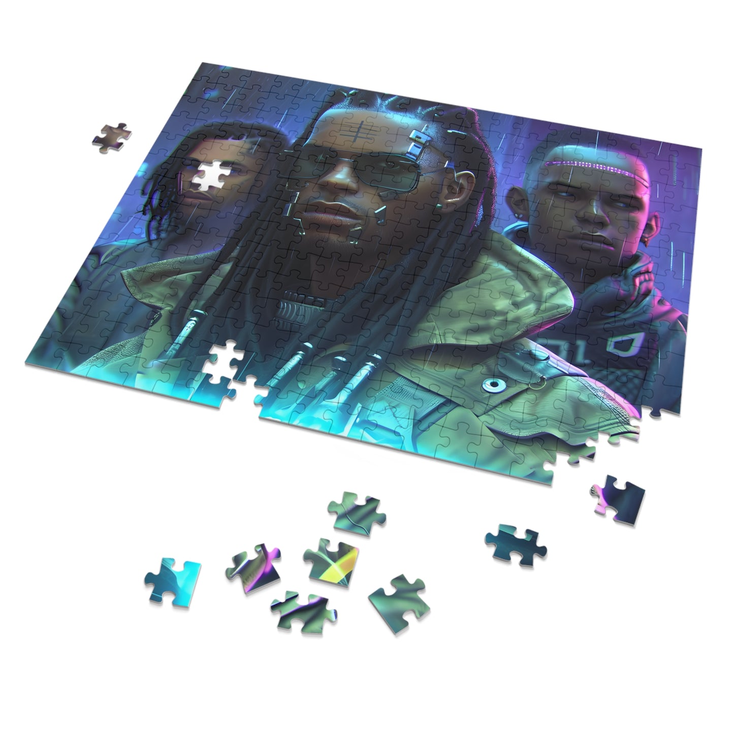 Cyber Afro Punk (30, 110, 252, 500, 1000 Piece Jigsaw Puzzle)