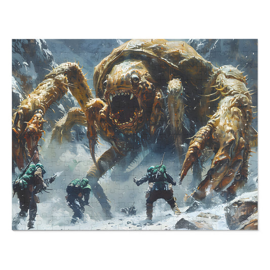 Giant crab attacks jigsaw puzzle