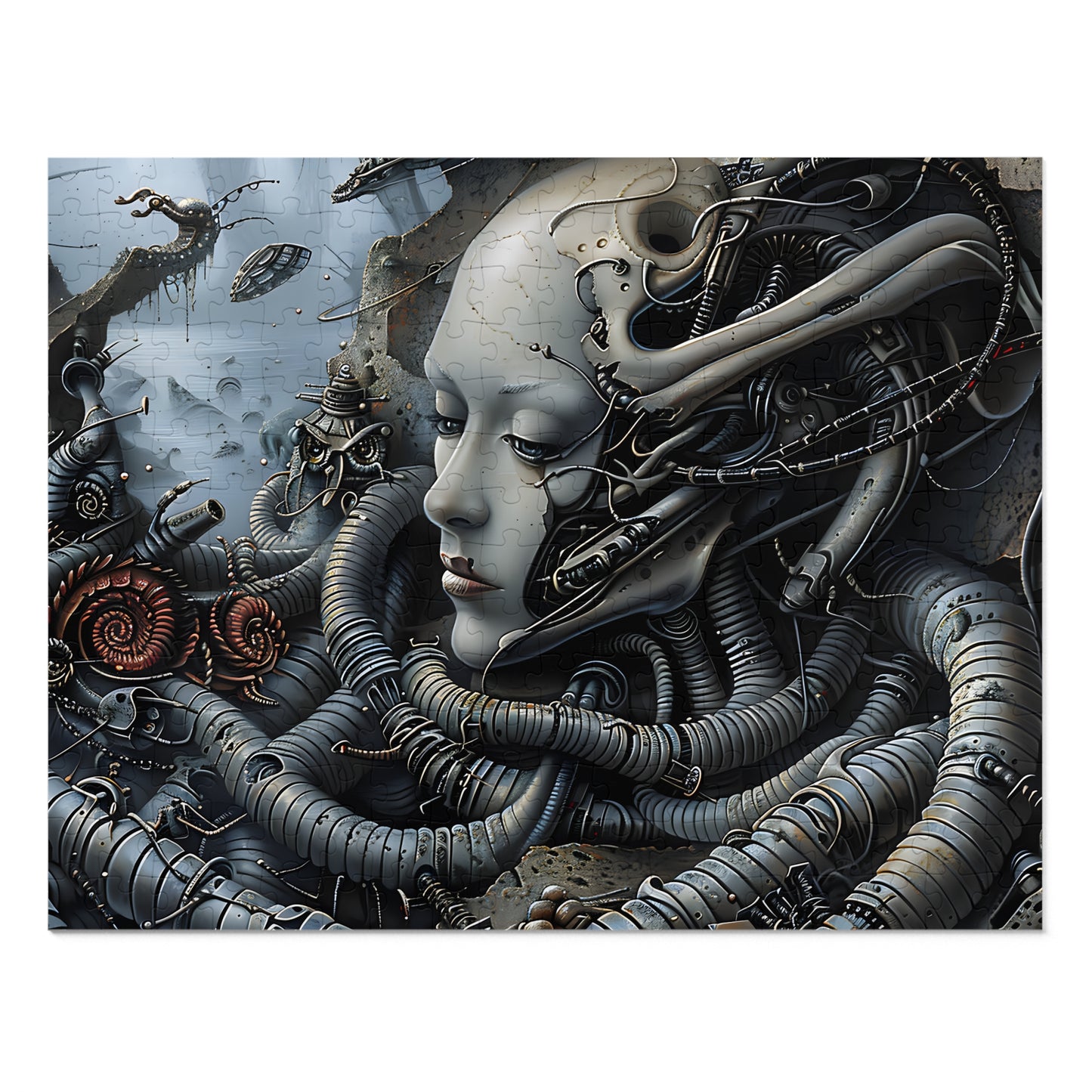 Biomechanical Reverie (30, 110, 252, 500, 1000 Piece Jigsaw Puzzle)