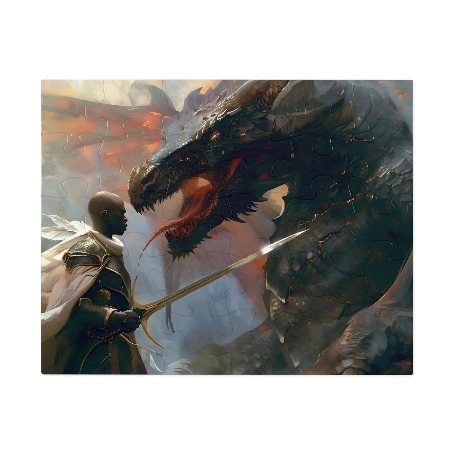 Dragonslayer's Valor (30, 110, 252, 500, 1000 Piece Jigsaw Puzzle)