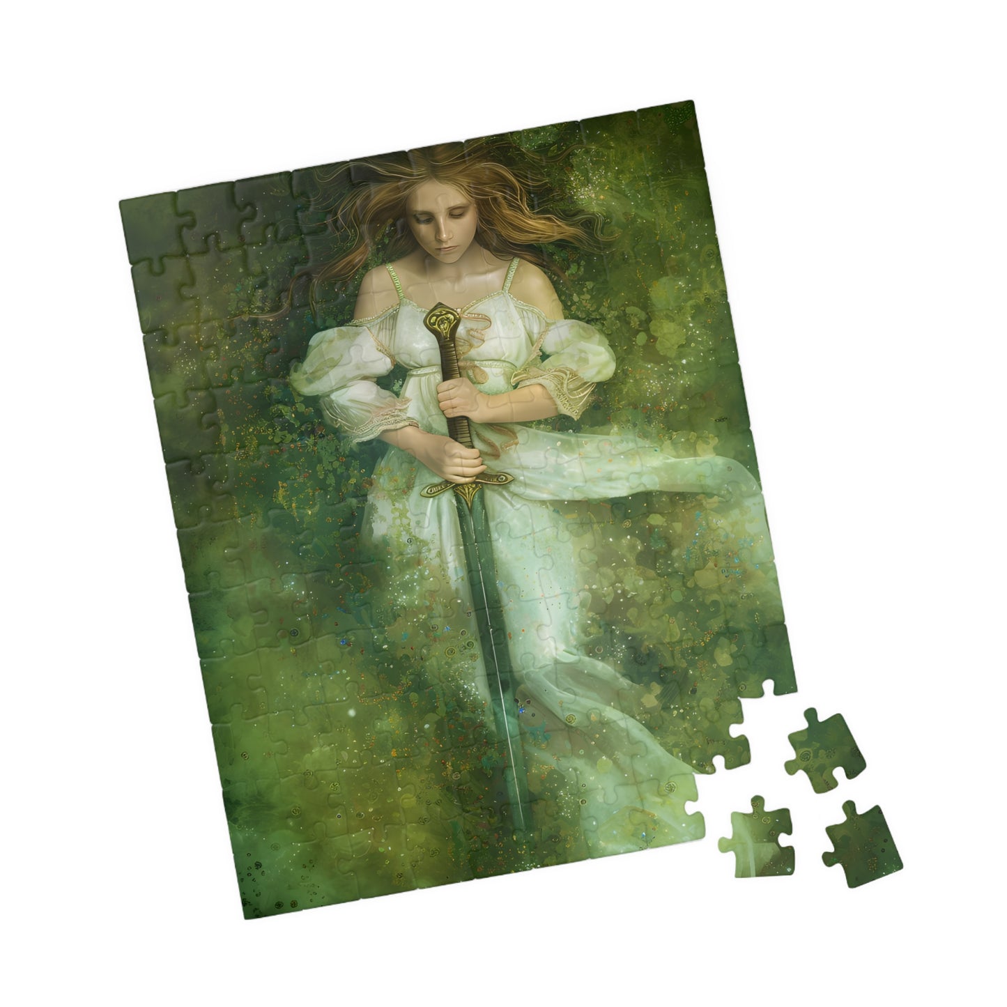 The Lady of the Lake (110, 252, 520, 1014 Piece Jigsaw Puzzle)