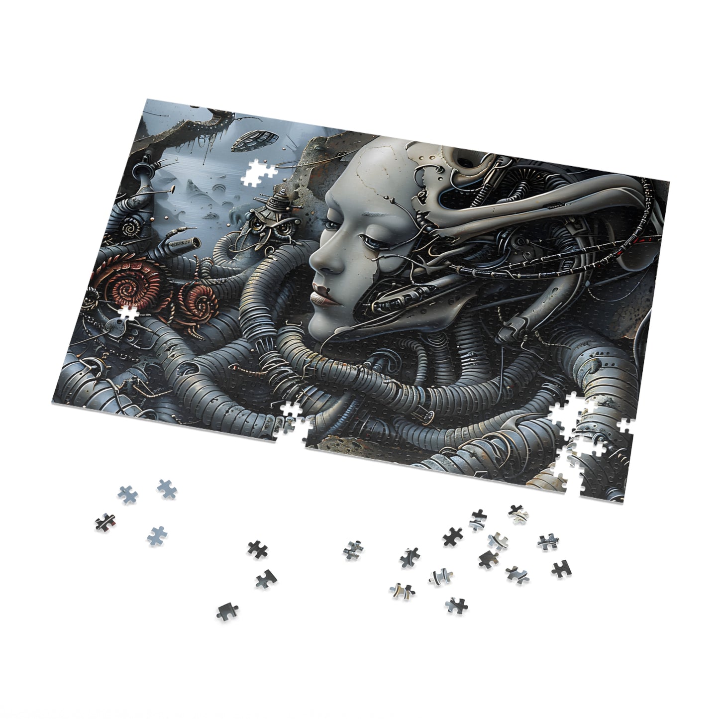 Biomechanical Reverie (30, 110, 252, 500, 1000 Piece Jigsaw Puzzle)