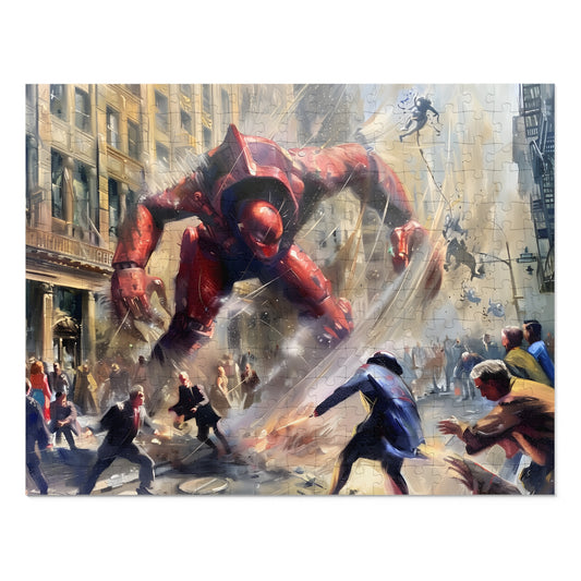 Vengeance of the Cyber-Juggernaut: A Scientist's Scorned Heart Becomes Mankind's Undoing (30, 110, 252, 500, 1000 Piece Jigsaw Puzzle)