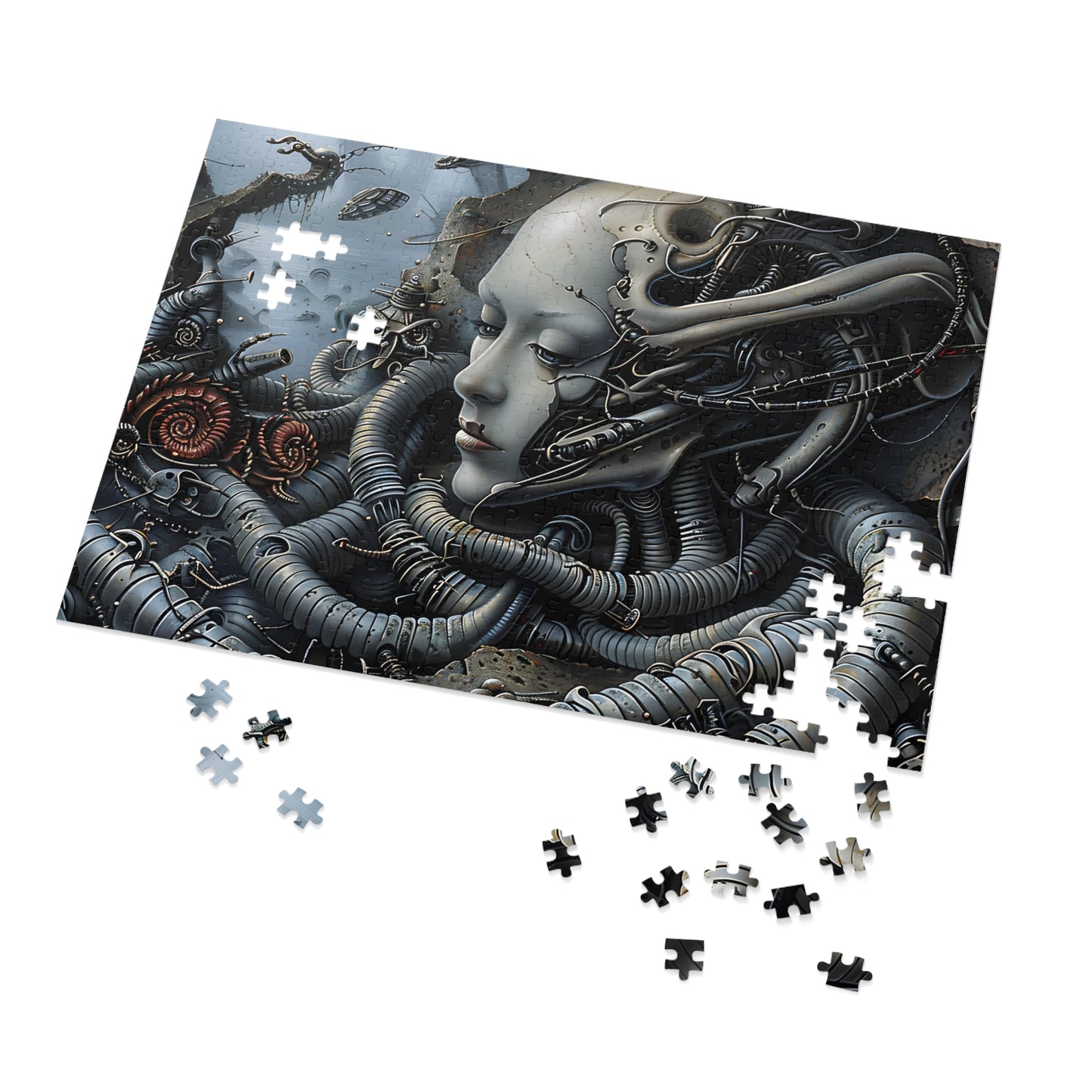 Biomechanical Reverie (30, 110, 252, 500, 1000 Piece Jigsaw Puzzle)