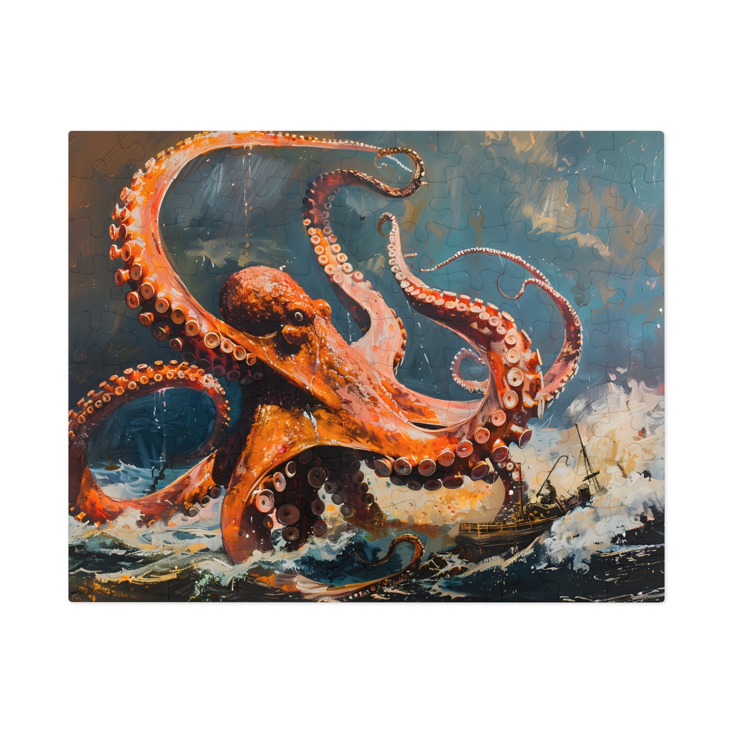 The Kraken's Revenge: A Seaman's Nightmare Unleashed (30, 110, 252, 500, 1000 Piece Jigsaw Puzzle)