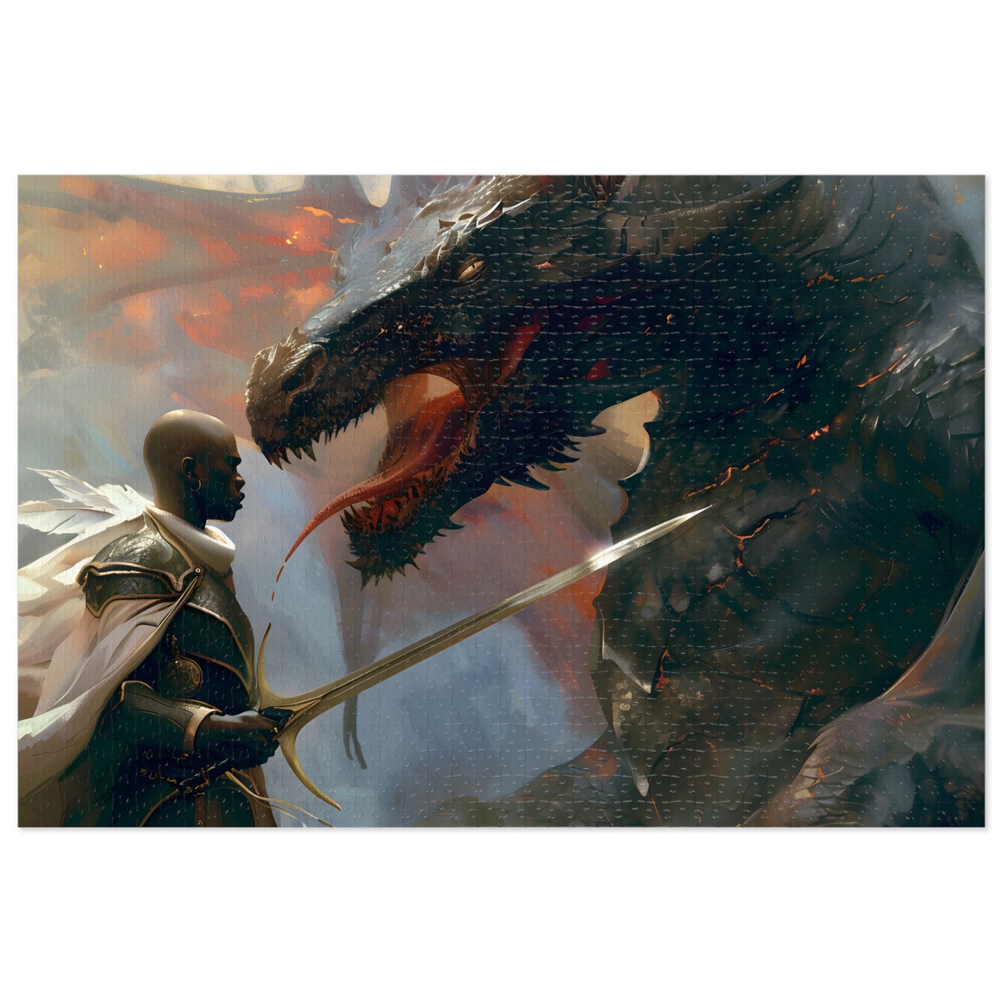 Dragonslayer's Valor (30, 110, 252, 500, 1000 Piece Jigsaw Puzzle)