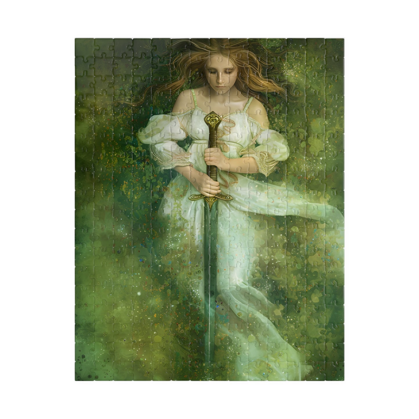 The Lady of the Lake (110, 252, 520, 1014 Piece Jigsaw Puzzle)