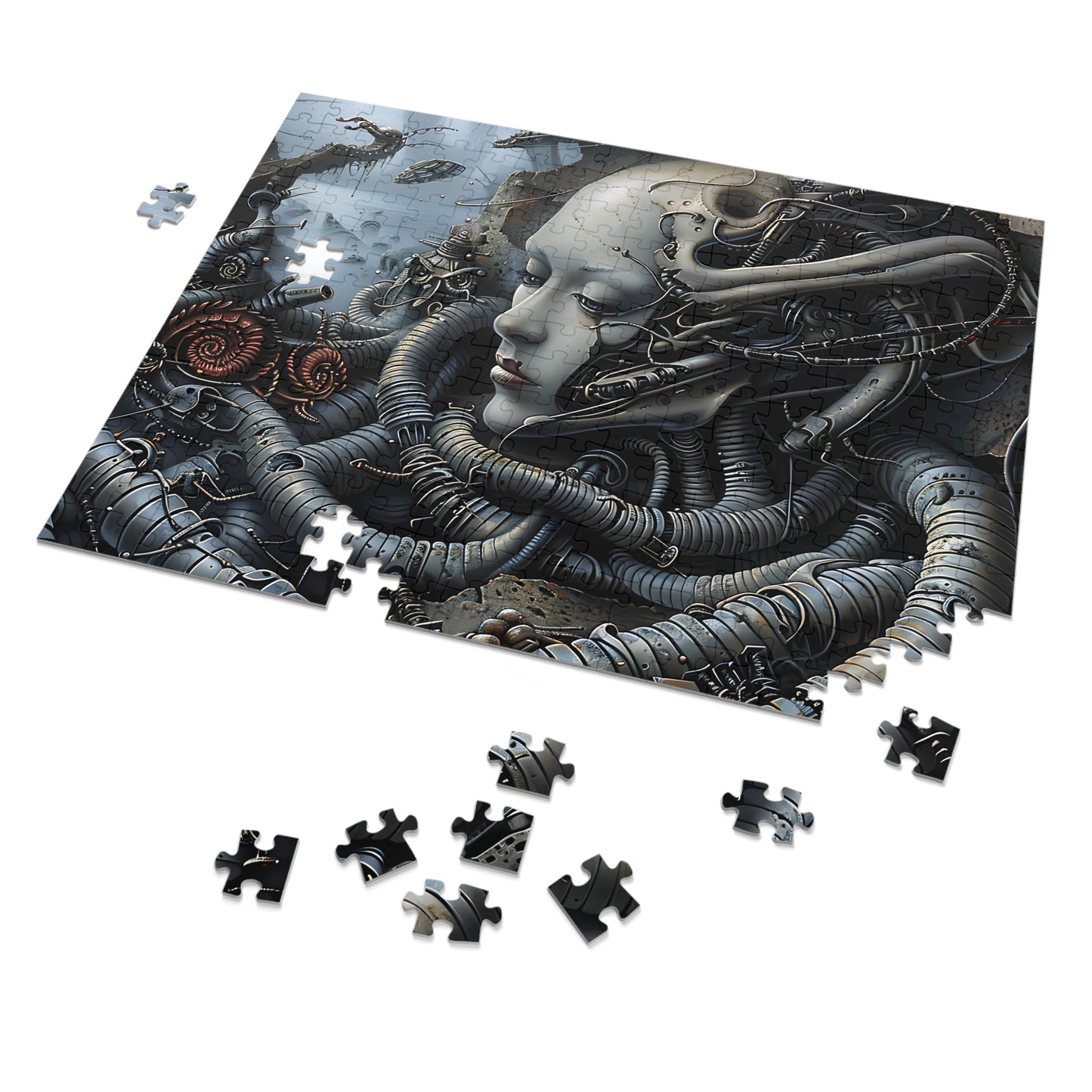 Biomechanical Reverie (30, 110, 252, 500, 1000 Piece Jigsaw Puzzle)