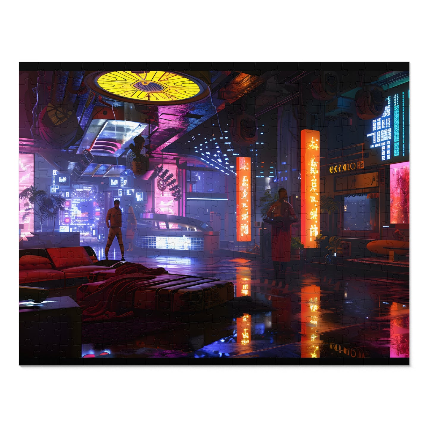 Neon Metropolis (30, 110, 252, 500, 1000 Piece Jigsaw Puzzle)