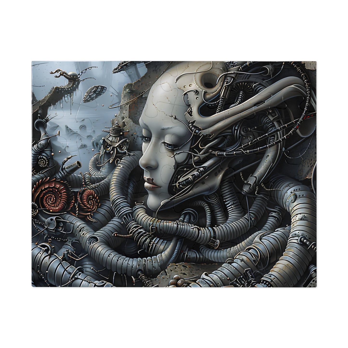 Biomechanical Reverie (30, 110, 252, 500, 1000 Piece Jigsaw Puzzle)