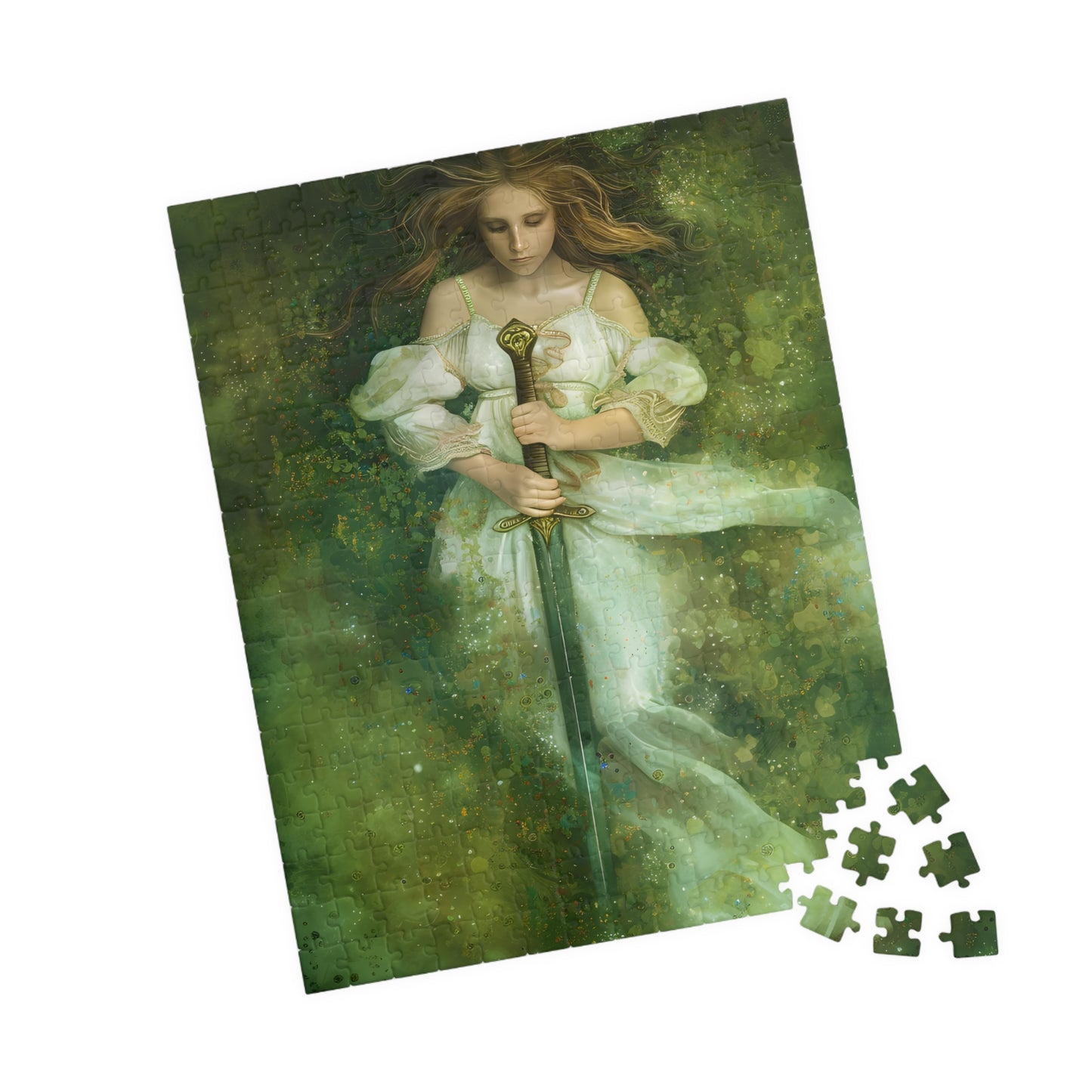 The Lady of the Lake (110, 252, 520, 1014 Piece Jigsaw Puzzle)