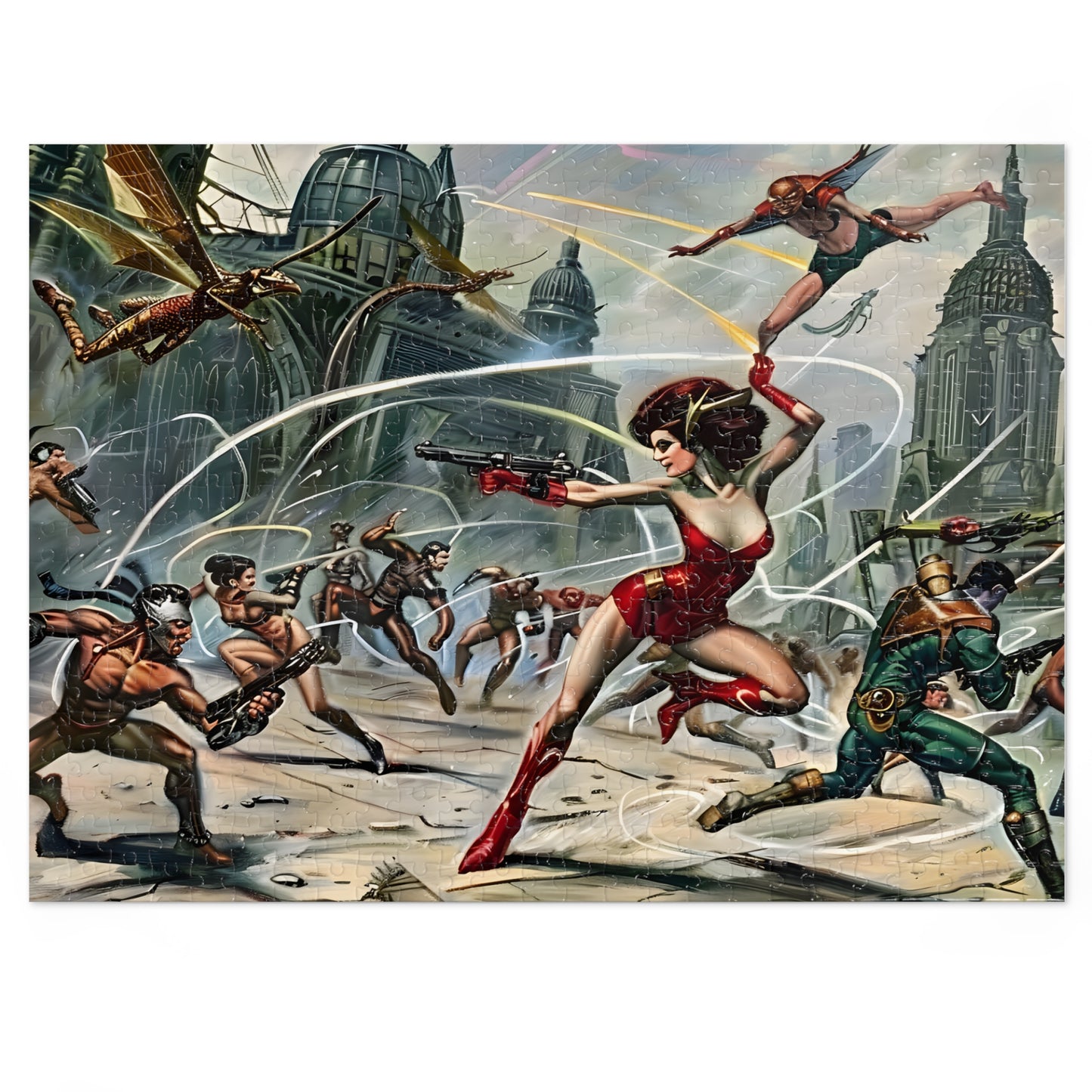 Atomic Amazon's Savage Struggle (30, 110, 252, 500, 1000 Piece Jigsaw Puzzle)