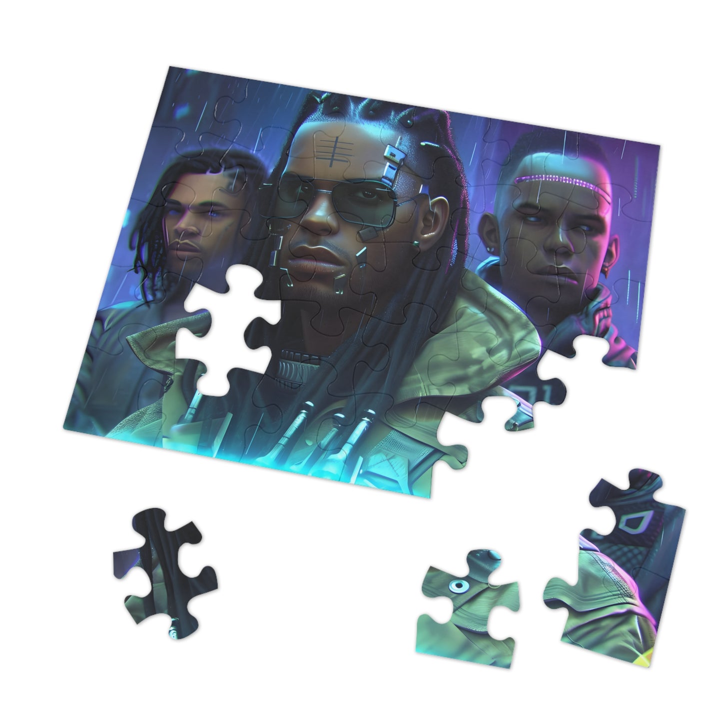 Cyber Afro Punk (30, 110, 252, 500, 1000 Piece Jigsaw Puzzle)