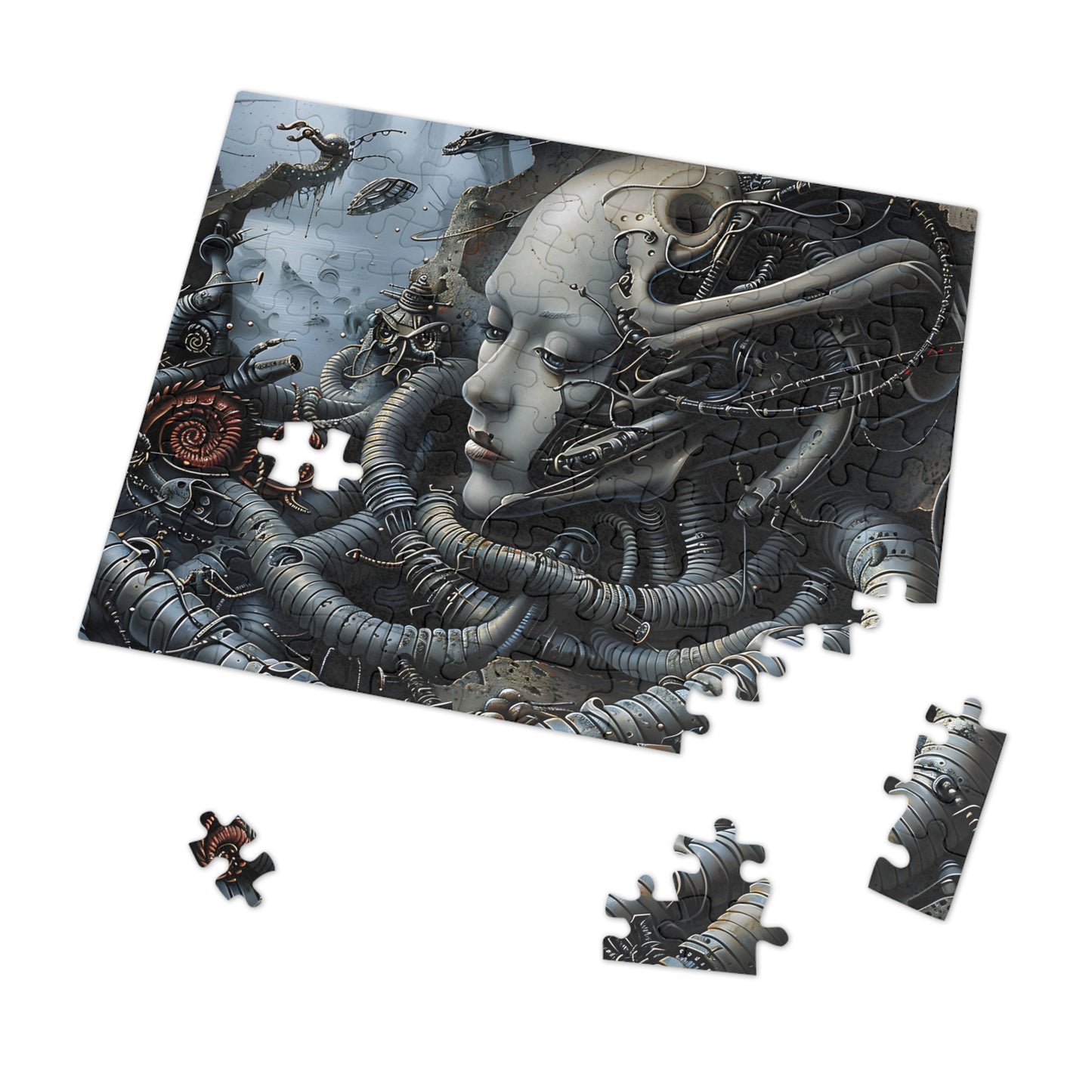 Biomechanical Reverie (30, 110, 252, 500, 1000 Piece Jigsaw Puzzle)