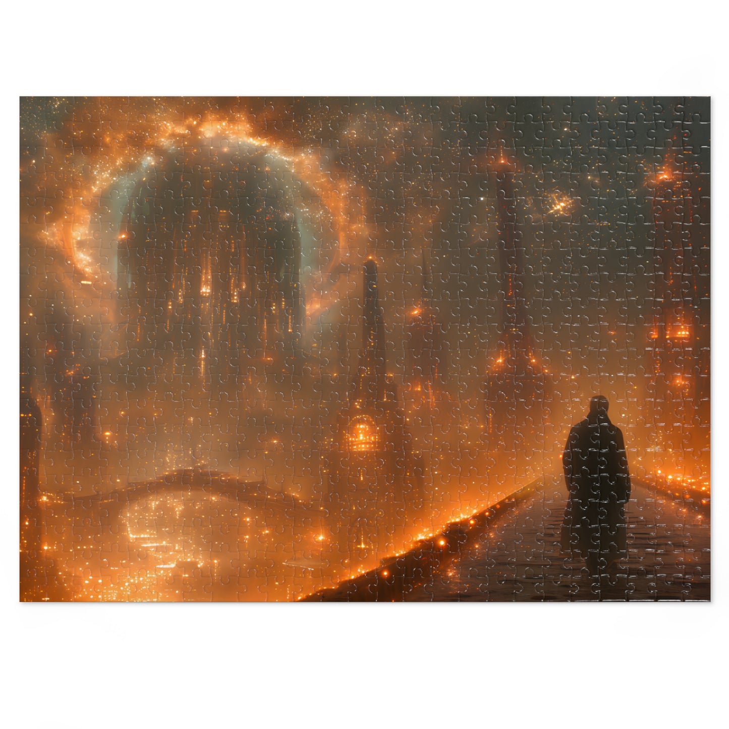 Galactic Metropolis (30, 110, 252, 500, 1000 Piece Jigsaw Puzzle)