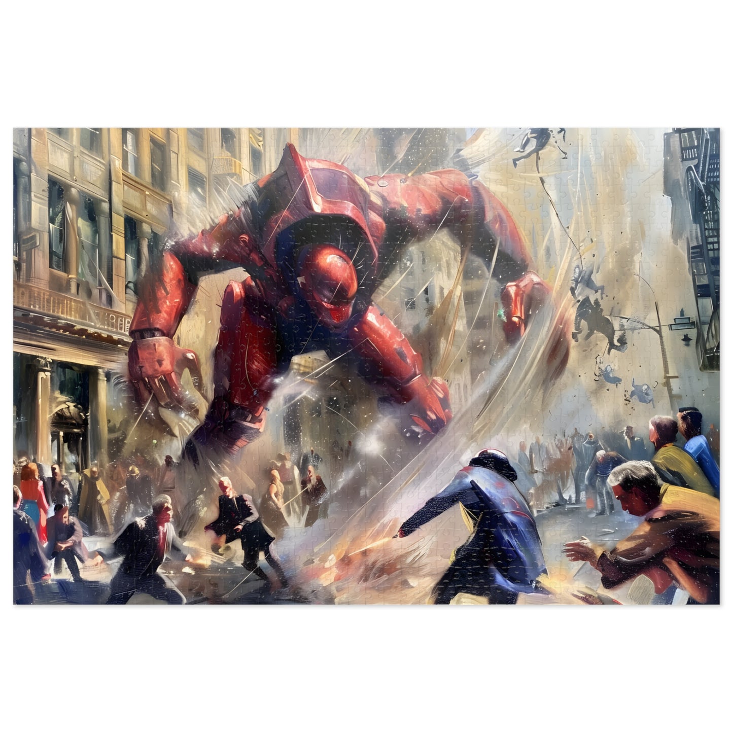 Vengeance of the Cyber-Juggernaut: A Scientist's Scorned Heart Becomes Mankind's Undoing (30, 110, 252, 500, 1000 Piece Jigsaw Puzzle)