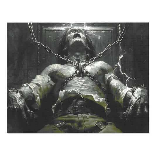 Frankenstein's Unchained Fury (30, 110, 252, 500, 1000 Piece Jigsaw Puzzle)