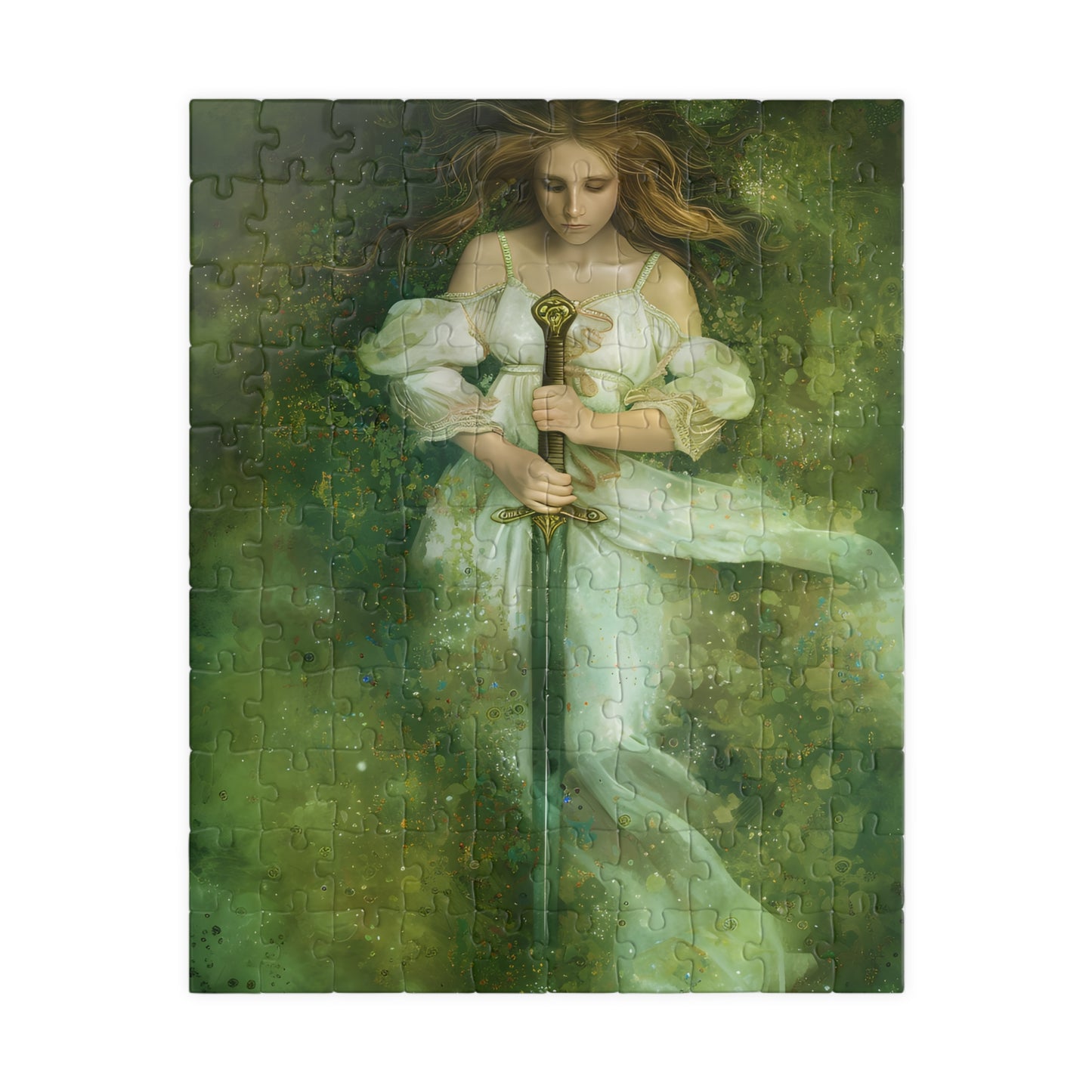 The Lady of the Lake (110, 252, 520, 1014 Piece Jigsaw Puzzle)